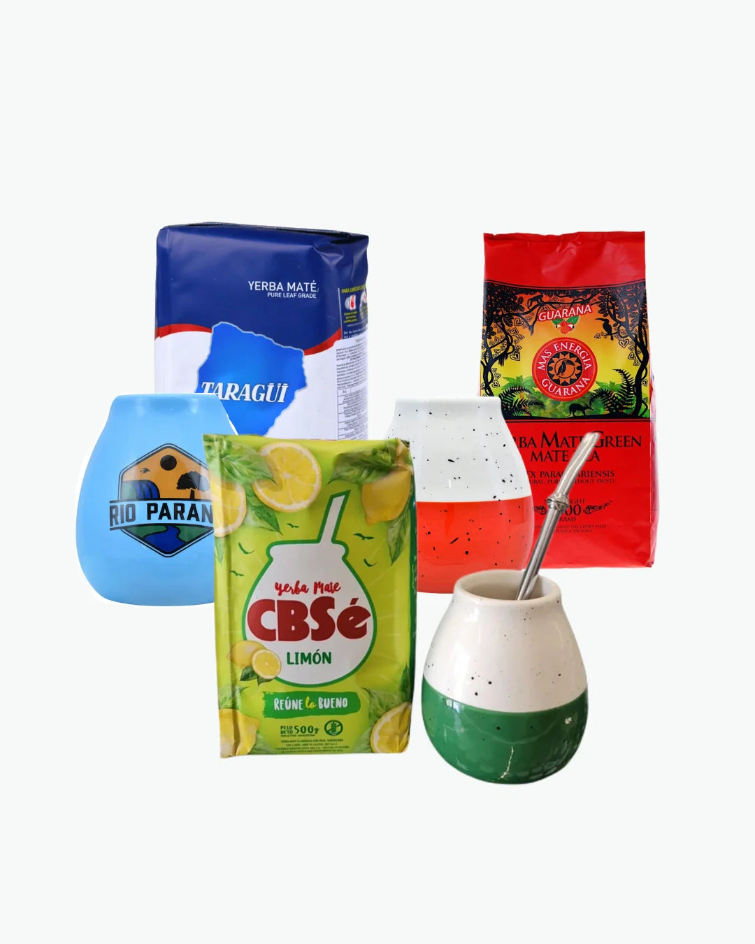 Yerba mate rinkiniai su kalabasa ir / ar bombila - pilnam ritualui