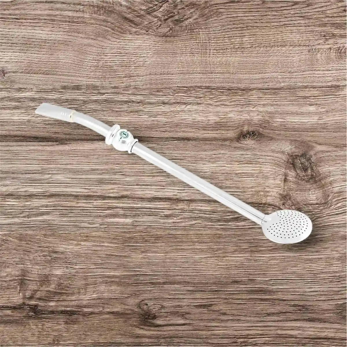 26 cm metalinė Bortonaggio bombilla – ideali yerba mate arbatai