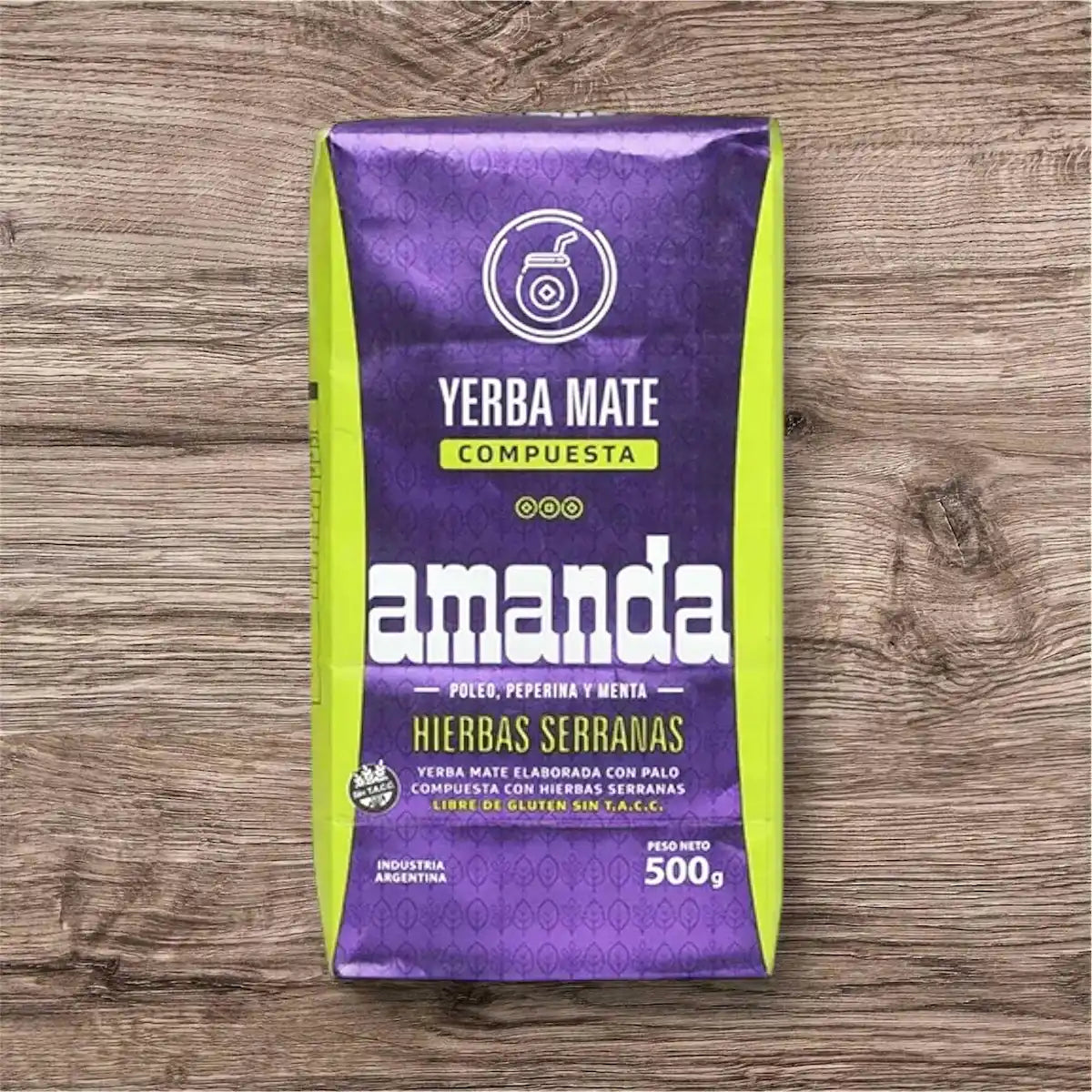 Yerba Mate Amanda Hierbas Serranas 500 ml
