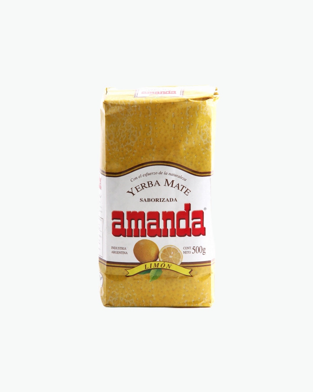 Amanda Limón yerba matė 500 g -Argentinos yerba matė su gaiviu citrinų aromatu ir švelniu skoniu.