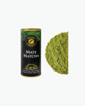 zalioji japoniska mate matcha arbata, sumalta ypatingai smulkiais milteliais