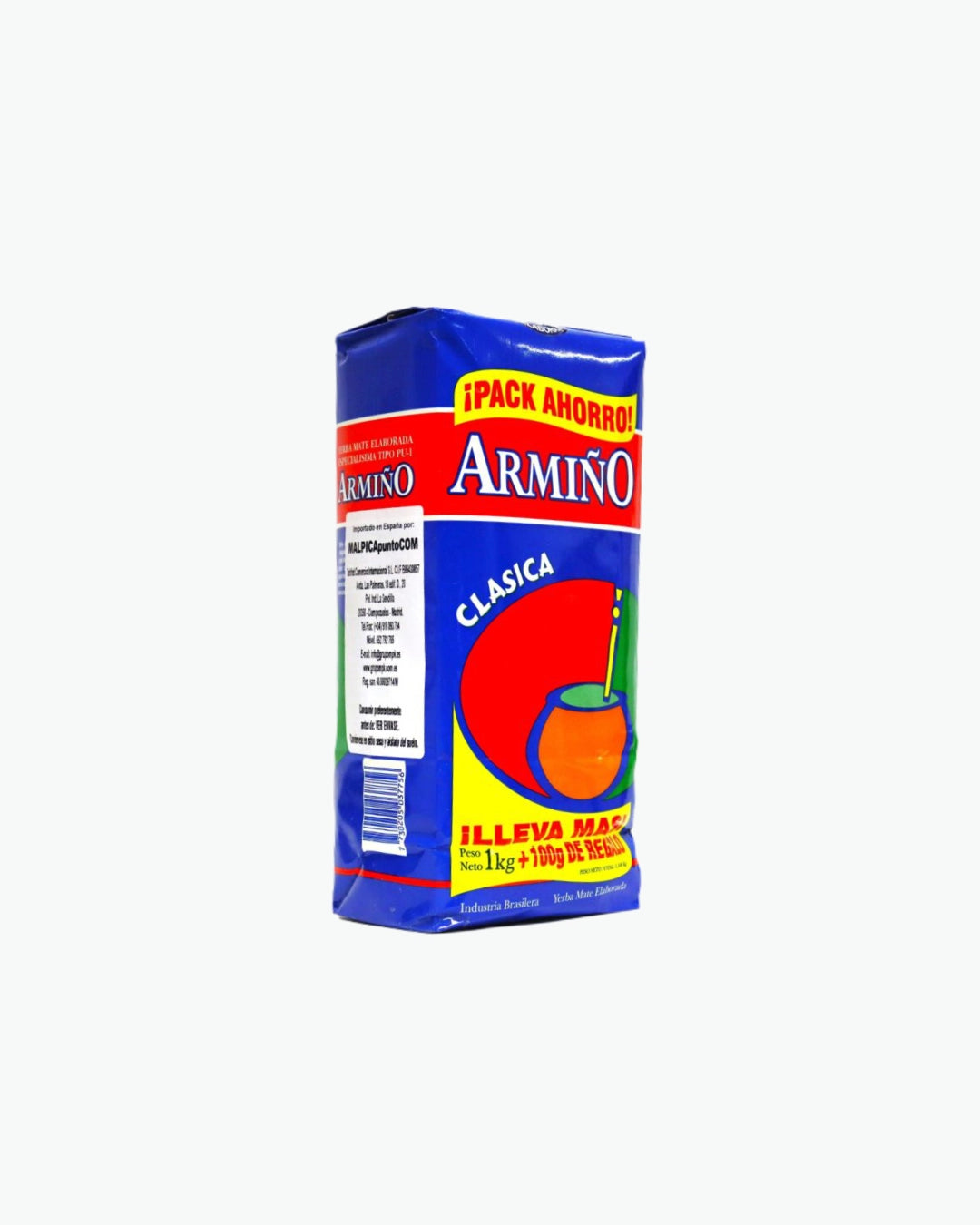 Armiño Clásica Urugvajaus stiliaus yerba matė 1000 g iš Brazilijos.