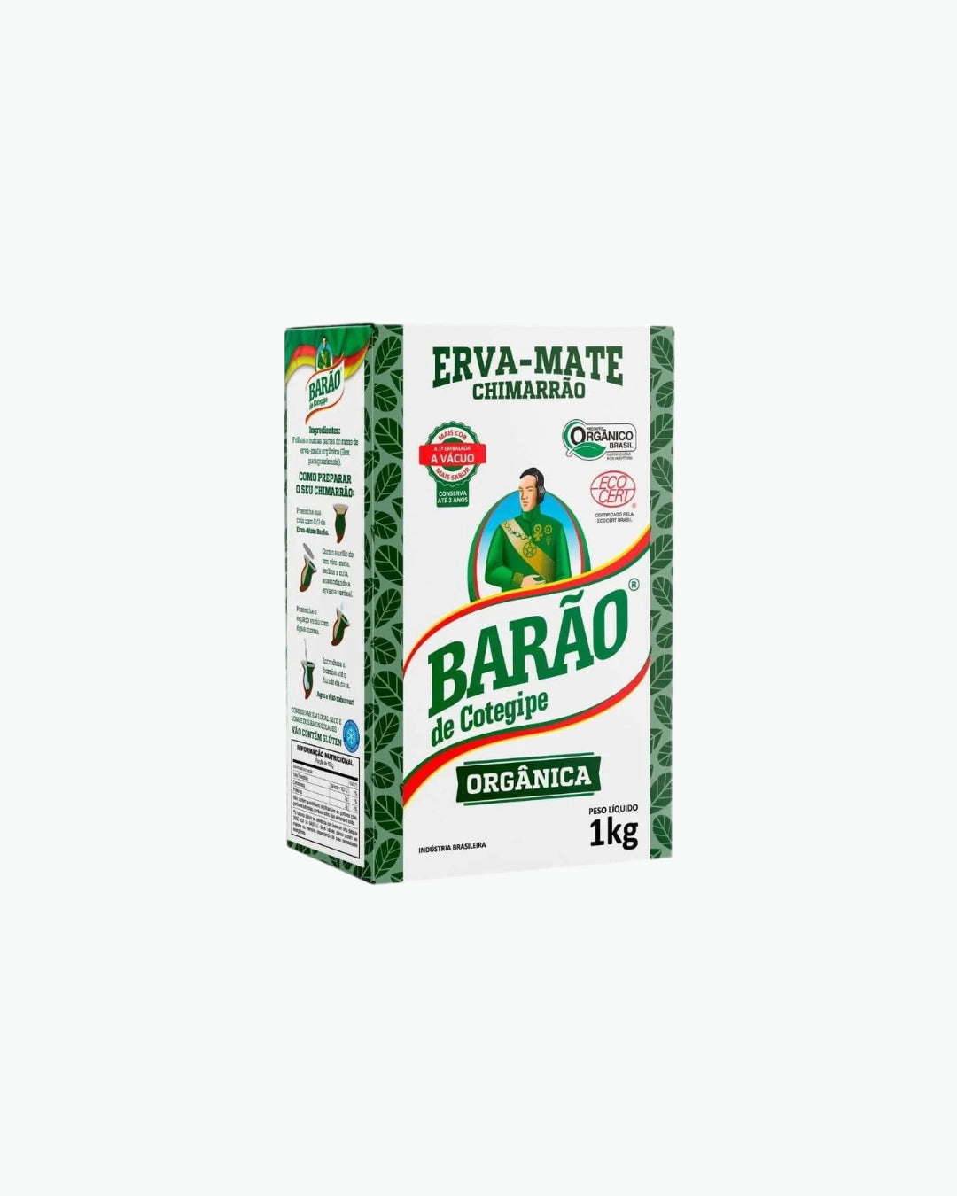 Barão de Cotegipe Orgânica 1 kg - ekologiška braziliška yerba matė