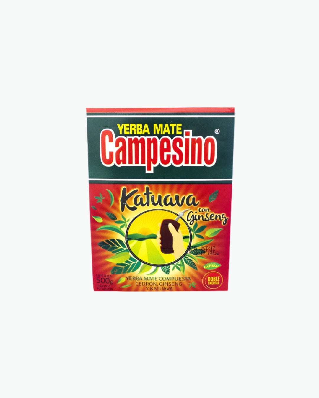 Campesino Katuava paragvajietiška yerba matė su catuaba, ženšeniu ir citrinine aloyza