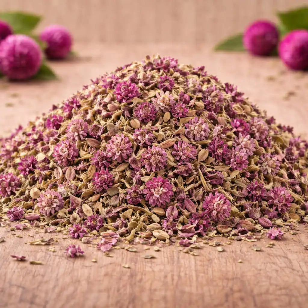 Gomfrenos žiedai (Gomphrena globosa) – žolelių arbata