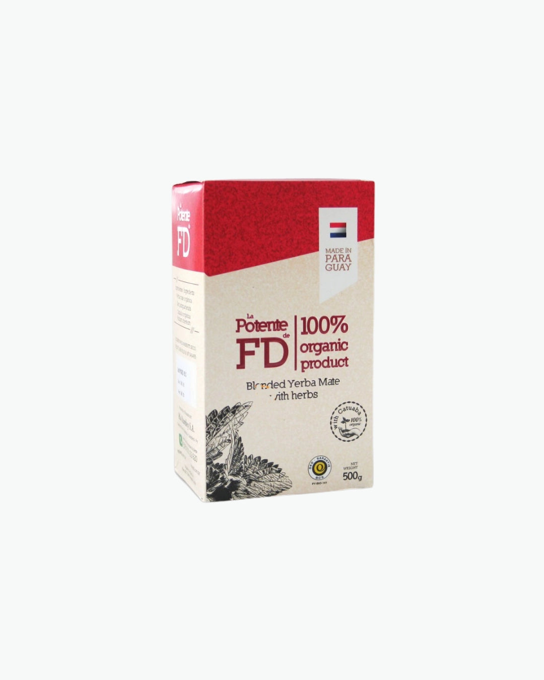 FD La Potente Organic ekologiška yerba matė su catuaba 500 g
