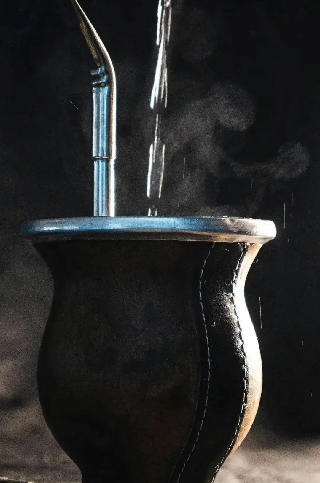 Kalabasa su garuojančia yerba mate