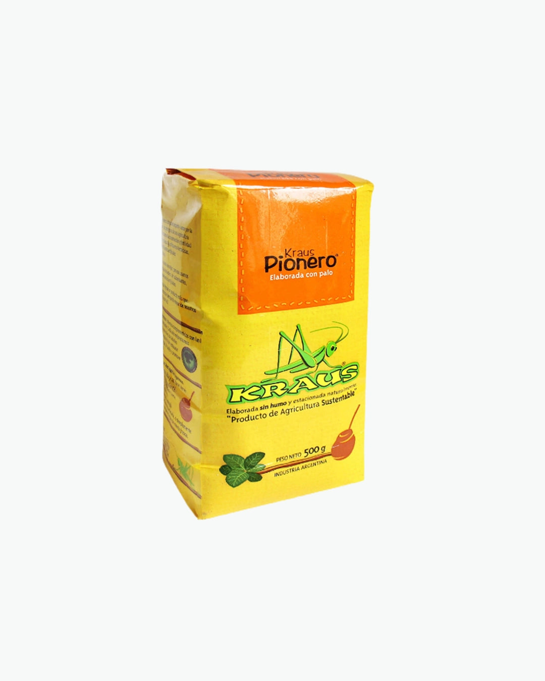 Kraus Pionero yerba matė 500 g - švelni Argentinietiška yerba matė su koteliais