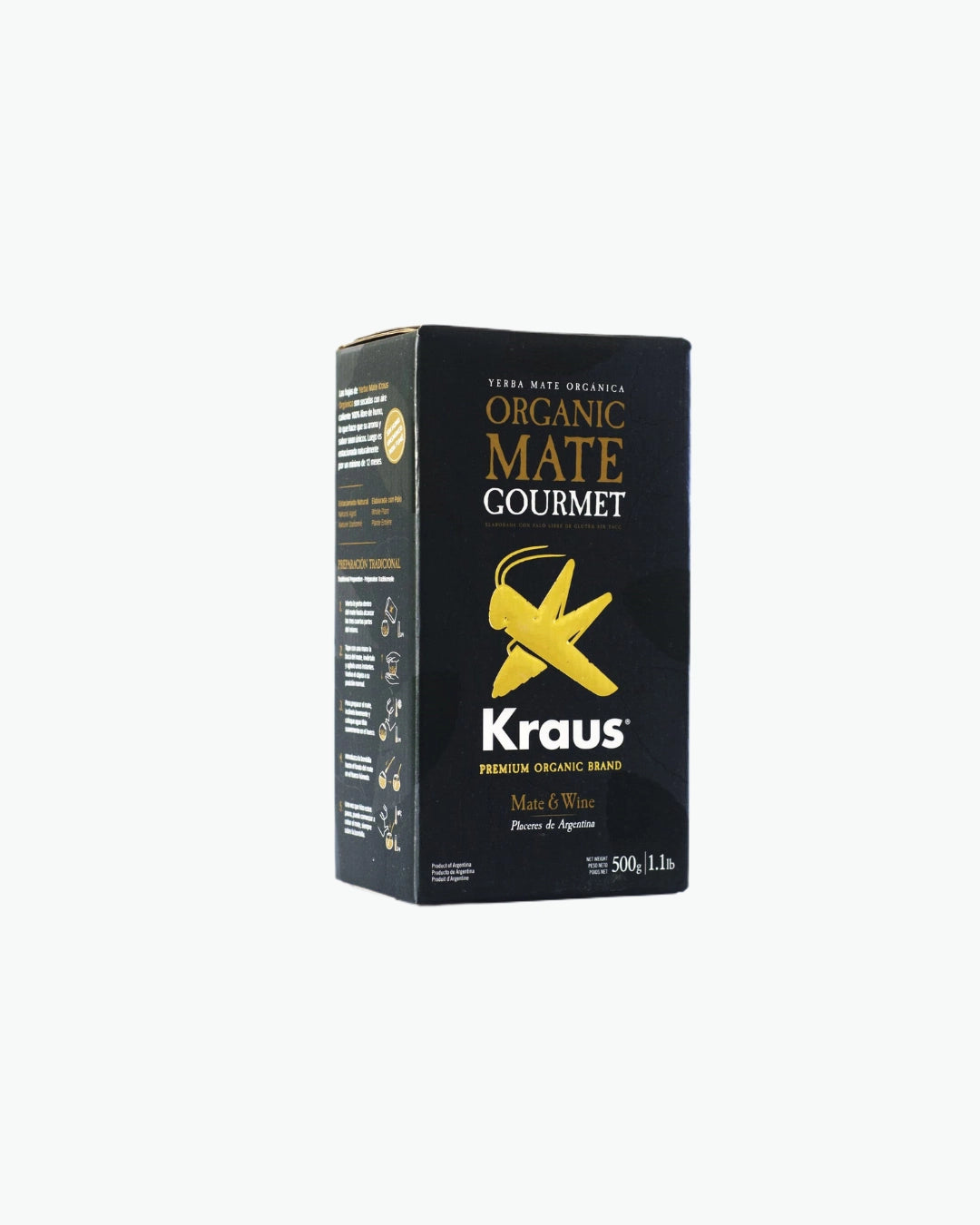 Kraus Premium yerba matė 500 g - aukščiausios kokybės Argentinos yerba matė 