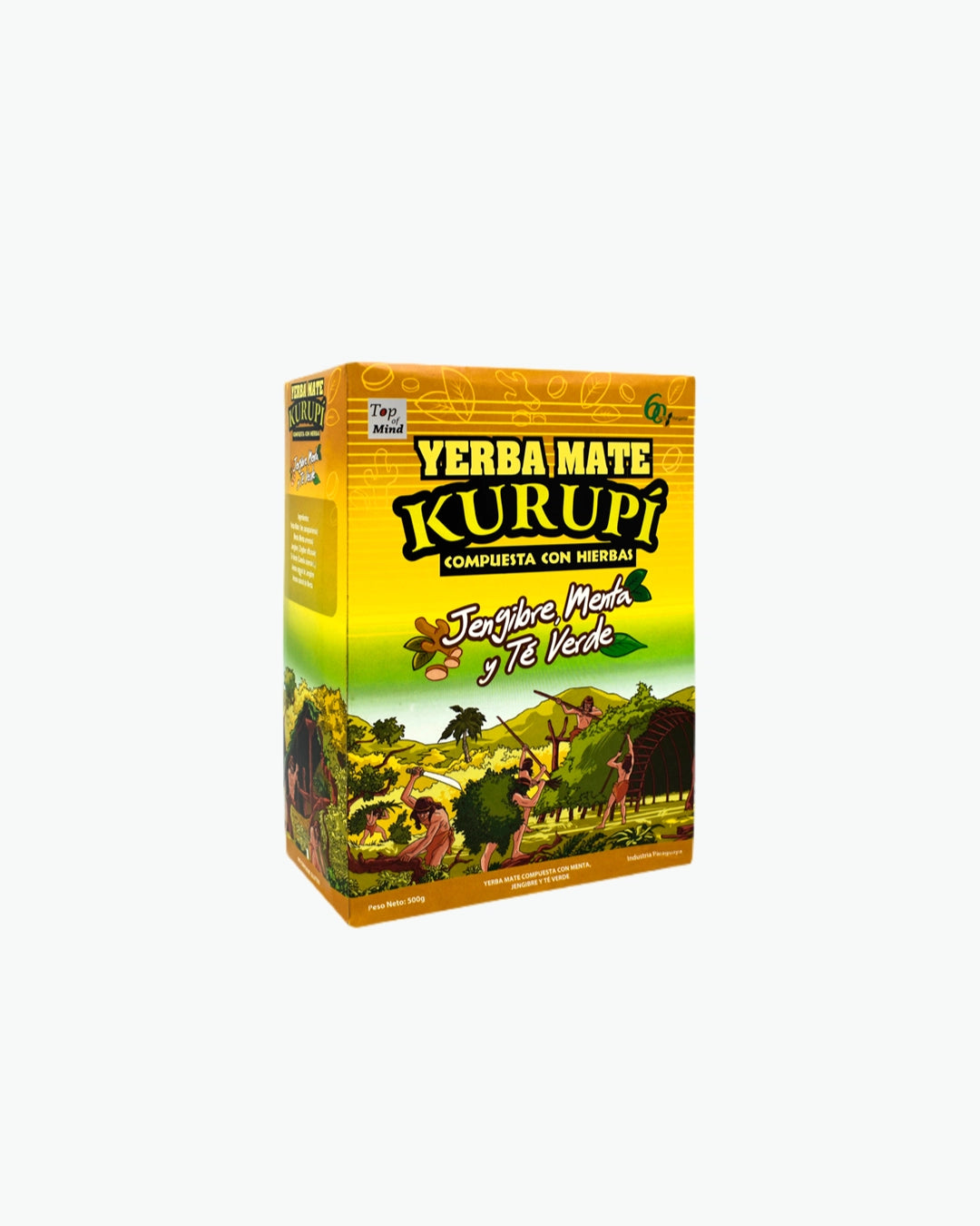 Kurupi Jengibre Menta y Té Verde yerba matė su imbieru mėta ir žaliąja arbata 500 g