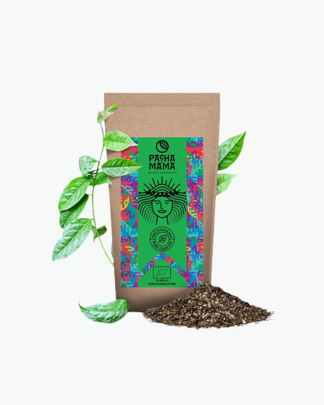Pachamama Guayusa Organic 100 g ekologiška gvajusos arbata iš Ekvadoro