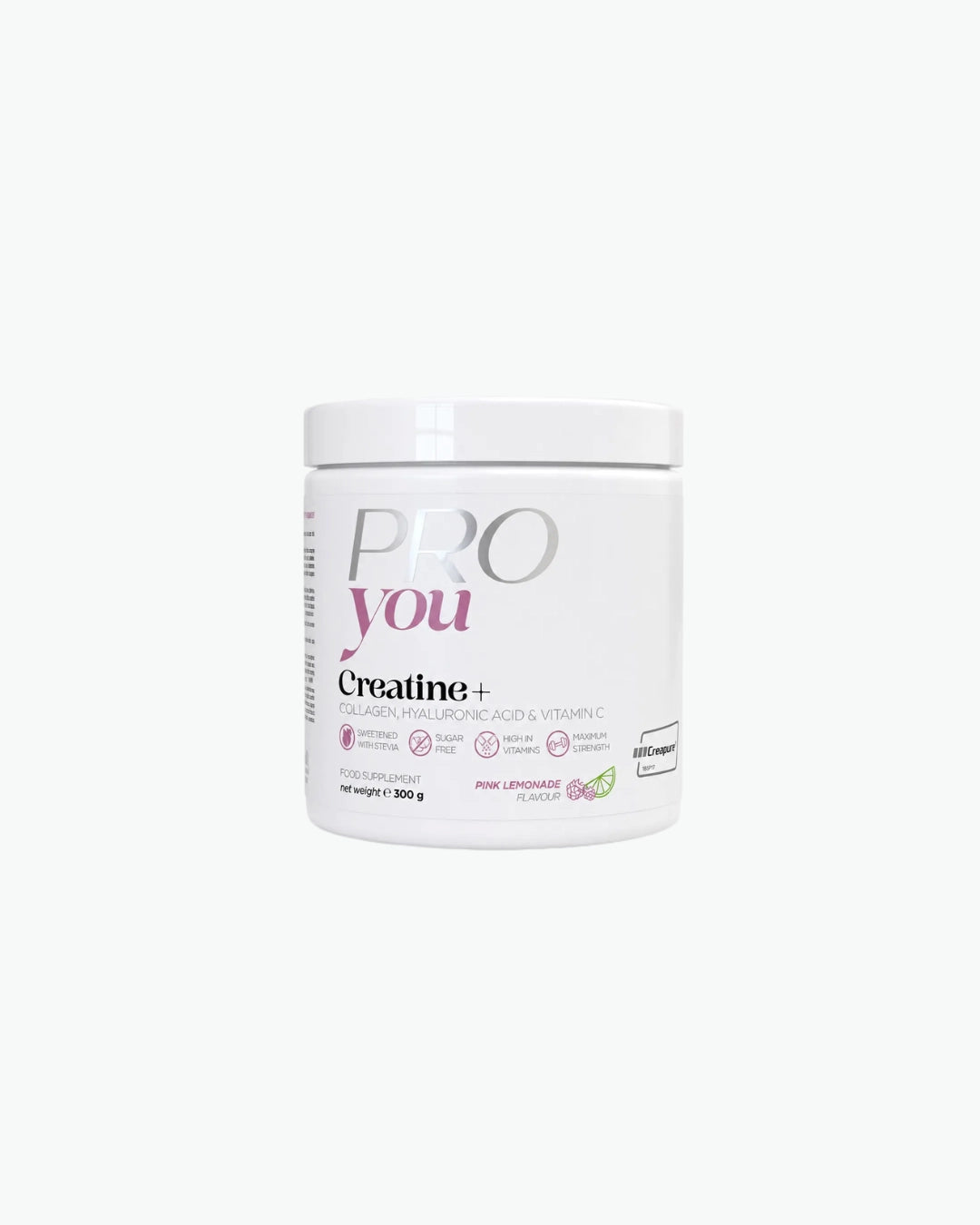 PRO YOU Creatine+ Creapure® kreatinas su kolagenu ir vitaminu C 300 g