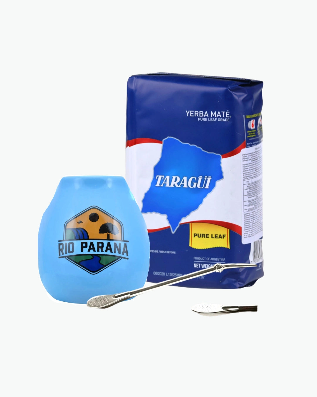 Taragui Pure Leaf yerba mate komplektas - arbata, kalabasa ir bombila